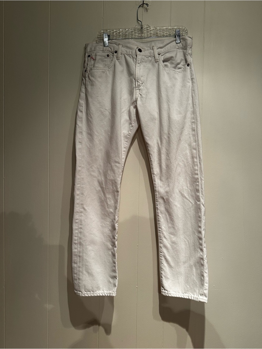 Polo Ralph Lauren Varick Slim Straight White Jeans Women's 32x30 Denim - Picture 8 of 10